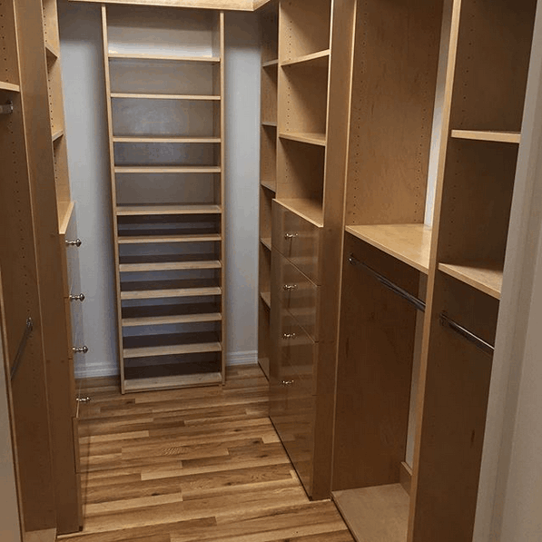 Closet cabinet custom storage