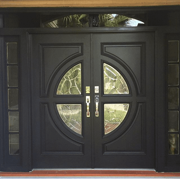 Custom door installation and painting