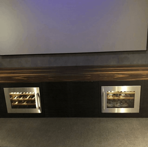 Home theatre custom cabinets