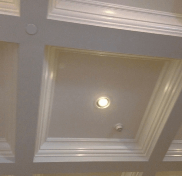 Custom ceiling moldings and painting